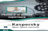 Kaspersky - Sintel• Informations centralisées sur l’état de la protection antivirale du réseau (tableaux de bord) • Contrôle de l’utilisation des ressources externes par