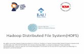 Hadoop Distributed File System(HDFS) - Big Data · 2018-01-31 · Hadoop Distributed File System(HDFS) Bu eğitim sunumları İstanbul Kalkınma Ajansı’nın 2016 yılı Yenilikçi