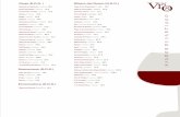 Rioja (D.D.O. ) Ribera del Duero (D.D.O.) · Rioja (D.D.O. ) Marqués de Murrieta / reserva 19 € Sierra Cantabria / crianza 21 € Artadi viñas de Gain / crianza 24 € Pierola