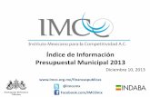 Índice de Información Presupuestal Municipal 2013 · Finanzas Públicas Aguascalientes, Aguascalientes. Pag 105 PE 45. De conformidad con lo establecido en la Ley de Deuda Pública