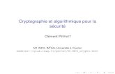 Cryptographie et algorithmique pour la sécuritélig-membres.imag.fr/pernet/Enseignements/M1INFO_Crypto/M1INFO_Crypto_S... · Fonctions de hachage Controle d’intˆ egrit´ e´ Authentiﬁcation