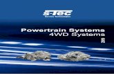 Powertrain Systems 4WD Systems 2019/S-TEC Katalog 4WD Systems 2019.pdf · WEHRLE and PUCH have been known for unique fl exibility, innovation and quality for decades. These values