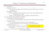 Chap. 7 Counters and Registers 7-1microcom.koreatech.ac.kr/course backup/IFC130/d-ch07.pdfrepresentative IC counters Part II: counter application, types of IC register, and troubleshooting