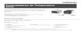 Controladores de Temperatura - OMRONindustrial.omron.com.br/uploads/arquivos/Datasheet-E5CSZ.pdf · Controladores de Temperatura E5CSZ 7 1. Especificação de Tipo de Sensor Selecionar