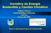 Iniciativa de Energía Sostenible y Cambio Climáticositeresources.worldbank.org/PSGLP/Resources/JuanPablo... · 2007-09-28 · 2 Energía Sostenible y Cambio Climático en LAC Los
