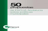 50 propuestas de FACUA Andalucía sobre políticas municipales · 2011-03-09 · 7 políticas municipales 50 propuestas de FACUA Andalucía sobre Ante la celebración de las próximas