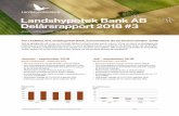 Landshypotek Bank AB Delårsrapport 2018 #3...Landshypotek Bank AB Delårsrapport januari - september 2018 Sida 3 För våra kunder inom lantbruket har kvartalet fortsatt att präglats