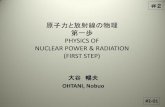 PHYSICS OF NUCLEAR POWER & RADIATION …原子力と放射線の物理 第一歩 PHYSICS OF NUCLEAR POWER & RADIATION (FIRST STEP) 大谷 暢夫 OHTANI, Nobuo ＃2 #2-01Structure of
