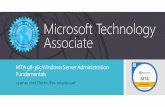 MTA 98-365 Windows Server Administration Fundamentals · 98-365 Windows Server Administration Fundamentals. Prüfungsinhalt 98-365 Windows Server Administration Fundamentals. Verstehen