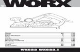 WX623 WX623 - WORXPlaner Hobel Rabot électrique Pialla Cepillo ... Not all the accessories illustrated or described are included in standard delivery. Planer EN 6 TECHNICAL DATA Type