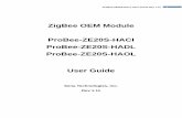 ZigBee OEM Module ProBee-ZE20S-HACI ProBee-ZE20S-HADL ... · ProBee-ZE20S-HAxx User Guide Rev 1.11 10 1 Introduction 1.1 About This Document This document provides an introduction