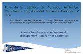 EUROPLATFORMS, Asociación Europea de Transporte y ...Asociación Europea de Centros de Transporte y Plataformas Logísticas Foro de la Logística del Corredor Atlántico. Plataforma
