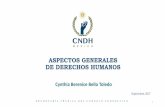 ASPECTOS GENERALES DE DERECHOS HUMANOS · 2019-06-17 · ¿Qué son los Derechos Humanos? 3.Características y principios de los derechos humanos 4. El Estado 5. Sujetos de derechos