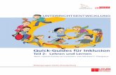 Quick-Guides für Inklusion · Quick-Guides für Inklusion Teil 2: Lehren und Lernen Nach »Quick-Guides to Inclusion« von Michael F. Giangreco UNTERRICHTSENTWICKLUNG Bildungsregion