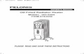 Oil-Filled Radiator Heater - Lowes Holidaypdf.lowes.com/operatingguides/750545104571_oper.pdfCon el Control de Encendido y Posición “C” en la posicion “0”, enchufe el calentador