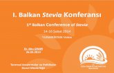 I. Balkan Stevia Konferansı°DARİ İŞLER/mart 2014/4.pdf · Avrupa’da Kasım 2011 itibariyle Stevia için uygulanan kısıtlamalar kaldırılmıştır. Bununla beraber bir çok