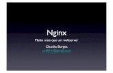 Nginx · O Wordpress utiliza Nginx como load balancer e webserver.! • Outros sites que utilizam Nginx: Github, SourceForge, TorrentReactor, Twitter, Youtube.! • Tenho um servidor