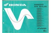 Honda XR250 BAJA 250s 250IIIw-II · 2018-01-17 · b 10 xr250 [xr250s) xr250 (xr250s-fl) xr baja xr baja (xr250,) xr250 xr baja xr baja xr250v) xr250 xr baja xr baja md17e- md17e-