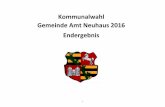 Kommunalwahl Gemeinde Amt Neuhaus 2016 Endergebnis · 2016-09-15 · Kommunalwahl Gemeinde Amt Neuhaus 2016 Person Liste St. %-Liste (%) %-Ges. (%) Knebusch, Thorsten Die Unabhängigen