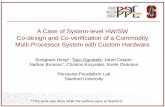 A Case of System-level HW/SW Co-design and Co-verification ...isss061-hong-slides.pdf · Co-design and Co-verification of a Commodity Multi-Processor System with Custom Hardware Sungpack