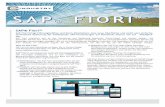 SAP® Fiori™ · 2019-11-06 · SAP® FIORI™ Planung SAP Fiori bietet fertige, in sich geschlossene Applikationen für oft genutzte Prozesse. Bei der Frage, welche Prozesse möglich