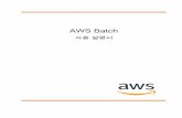 AWS Batch - 사용 설명서 · 2020-03-03 · AWS Batch 사용 설명서 AWS에 가입 AWS Batch를 통한 설정 Amazon Web Services(AWS)에 이미 가입했고 Amazon Elastic Compute