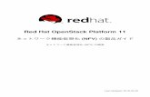 Red Hat OpenStack Platform 11 ネットワーク機能 …...第1章 RED HAT ネットワーク機能仮想化 (NFV) の理解 ネットワーク機能仮想化 (NFV: Network Functions