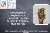 Collaborative programme in paediatric cardiac surgery in ......Collaborative programme in paediatric cardiac surgery in Ethiopia: Nursing role Ana Domingo Rueda, Marta Pérez Langa,