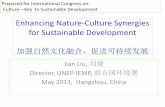 Enhancing Nature-Culture Synergies for Sustainable Development · Enhancing Nature-Culture Synergies for Sustainable Development ... 2012, Ecological Civilization in China ... •Three
