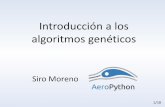 Introducción a los algoritmos genéticos2016.es.pycon.org/media/keynotes/Introducción_a_los_algoritmos_genéticos.pdf · Base Nitrogenada ATA GTC CCA TGG ATT GTA ACG GCG Gen Traits