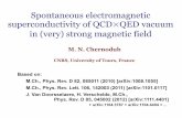 Spontaneous electromagnetic superconductivity of QCD QED ...ntceic/CPODD_Talks/Chernodub.pdfSpontaneous electromagnetic superconductivity of QCD QED vacuum in (very) strong magnetic