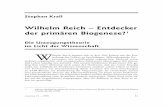 Wilhelm Reich – Entdecker der primären Biogenese? · 2007-11-04 · emotion 14 – 1999 81 Stephan Krall Wilhelm Reich – Entdecker der primären Biogenese?1 Die Urzeugungstheorie