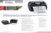 alpha-4l – Impresora portatil de etiquetas térmica directa ... · Botones de Operación • 2 botones (encendido, alimentación) y 6 indicadores LED (impresora, batería, estado