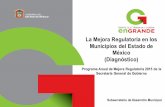 La Mejora Regulatoria en los Municipios del Estado de ...ihaem.edomex.gob.mx/sites/ihaem.edomex.gob.mx/... · laestructura orgánica municipal • En 105 municipios(84%) la Dirección
