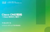 Cisco ONE戦略(onePK) OpenFlow v1.0 Agent on Catalyst 3750-X and 3560-X Controller software for SDN research OpenStack and REST API Nexus 1000V CSR1k Leading the Intelligent Network