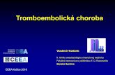 Tromboembolická choroba - UPJŠ TECH CEEA 2016.pdf29 Diagnostika trombózy • Pravdepodobnostné skóre trombózy (Wells, 1997, 2000, 2006) Faktor body • Aktívne onkologické