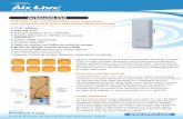 AirLive AirMax5N-ESD Spec pagina 1 sin capas · CPE 802.11a/n 1T1R Wireless para exteriores con protector ESD (para descargas electrostáticas) 1T1R 150Mbps IEEE 802.11a/n Cubre el