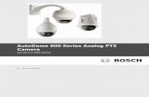 AutoDome 600 Series Analog PTZ Camera - Bosch …resource.boschsecurity.com/documents/AutoDome_600...No coloque sobre la unidad objetos llenos de líquido, como vasos o tazas. 6. Tormenta