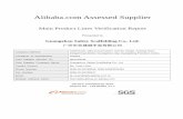 Alibaba.com Assessed SupplierAlibaba.com Assessed Supplier Main Product Lines Verification Report Presented to Guangzhou Safety Scaffolding Co., Ltd. 广州市安建脚手架有限公司