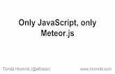 Meteor.js Only JavaScript, only JavaScript, only Meteor.js.pdf · Node.js frameworks - Sails.js, Geddy.js, Tower.js, Total.js,... - not much killer features - very small community