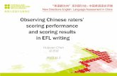 Observing Chinese raters’ - British Council · Observing Chinese raters’ scoring performance ... Directions: ³ In many regions in China, industrial growth has brought about serious