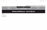 Dérailleur arrière - Shimano(French) DM-RD0004-08 XTR RD-M9000 DEORE XT RD-M8000 Manuel du revendeur ROUTE VTT Trekking Ville/ Confort SPORT URBAIN E-BIKE Dérailleur arrière 2