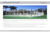 TERRAIN DE PADEL - constructiontennis.com · 12/12/2016  · TERRAIN DE PADEL FICHE TECHNIQUE - Réf. PADEL DESCRIPTIF : court de padel de 20 x 10 m avec 2 portes à l’axe de chaque