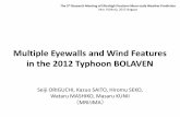 Multiple Eyewalls and Wind Features in the 2012 Typhoon … · 2015-07-28 · Multiple Eyewalls and Wind Features in the 2012 Typhoon BOLAVEN Seiji ORIGUCHI, Kazuo SAITO, Hiromu SEKO,