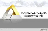 ANSYS nCode Designlife 高级疲劳寿命分析 · 2015-11-13 · ANSYS nCode DesignLife 标准 包 基本包，包括应力寿命，应变寿命和Dang Van 求解器。 ANSYS nCode