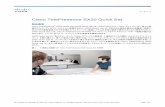 Cisco TelePresence SX20 Quick Set データ シート...Cisco TelePresence Multiway のサポート（Cisco TelePresence Video Communication Server [Cisco VCS] および Cisco TelePresence