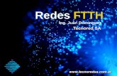 Redes FTTH - Tecnored SA · 2016-08-09 · Contenidos • Acerca de Tecnored SA • Introducción a Redes FTTH • Servicio de Valor Agregado sobre redes FTTH • Ventajas con respecto