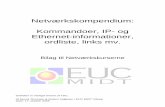 Netværkskompendium: Kommandoer, IP- og Ethernet ...mars.tekkom.dk/w/images/f/f7/Bilag_til_Netværkskurserne_-_v8.pdfNetværkskompendium: Kommandoer, IP- og Ethernet-informationer,