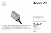 AK LIDA 47 - Heidenhain 4 Posibilidades de montaje del cabezal Para el ajuste el cabezal lector debe ser orientable. Varianti di montaggio della testina Per la taratura la testina