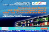 Marseille : 1h30 - effinergie EMA Conception_Management...des structures, Béton précontraint, Projet Bâtiment. Sciences et techniques de la construction Répartition des enseignements